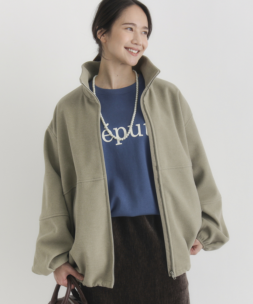 Right-on(近畿中国)のスタンドネックZIPブルゾン