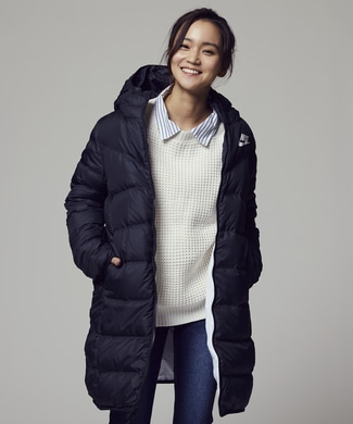 NIKE フィルダウンパーカー レディース ブラック
