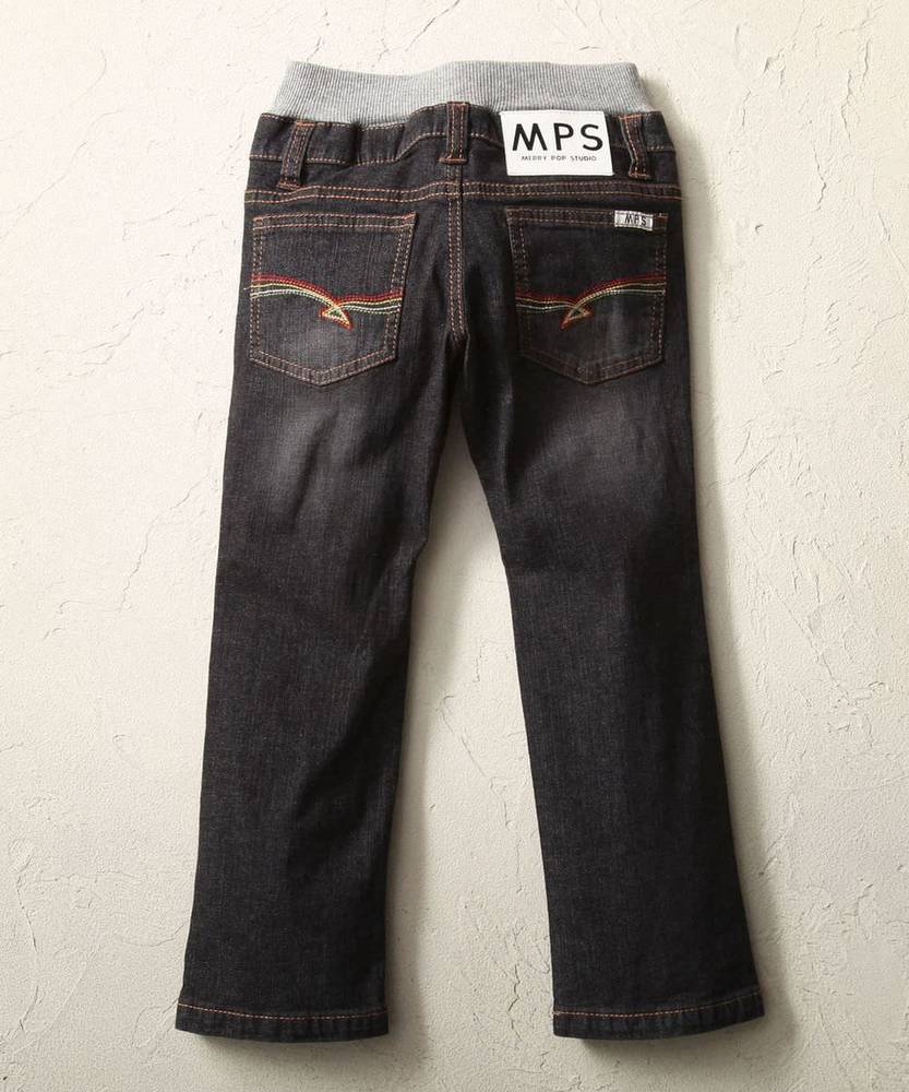 MPS 【WEB限定価格】 レインボーデニムストレート キッズ ブラック