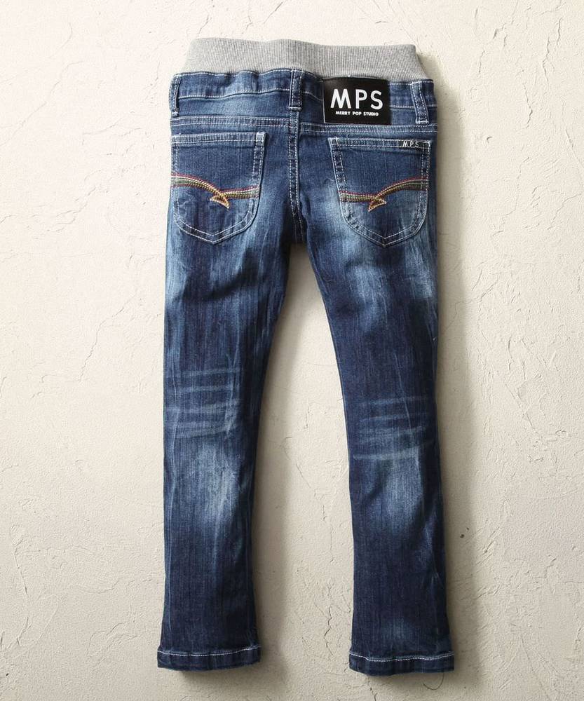MPS 【WEB限定価格】 レインボーデニムスキニー キッズ 濃加工色