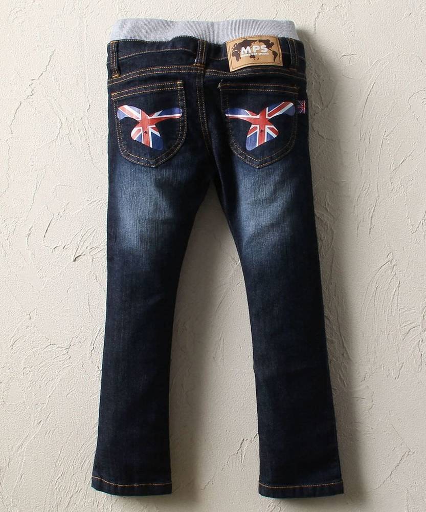 MPS 【WEB限定価格】 デニムワールドペンキスキニー キッズ 濃加工色