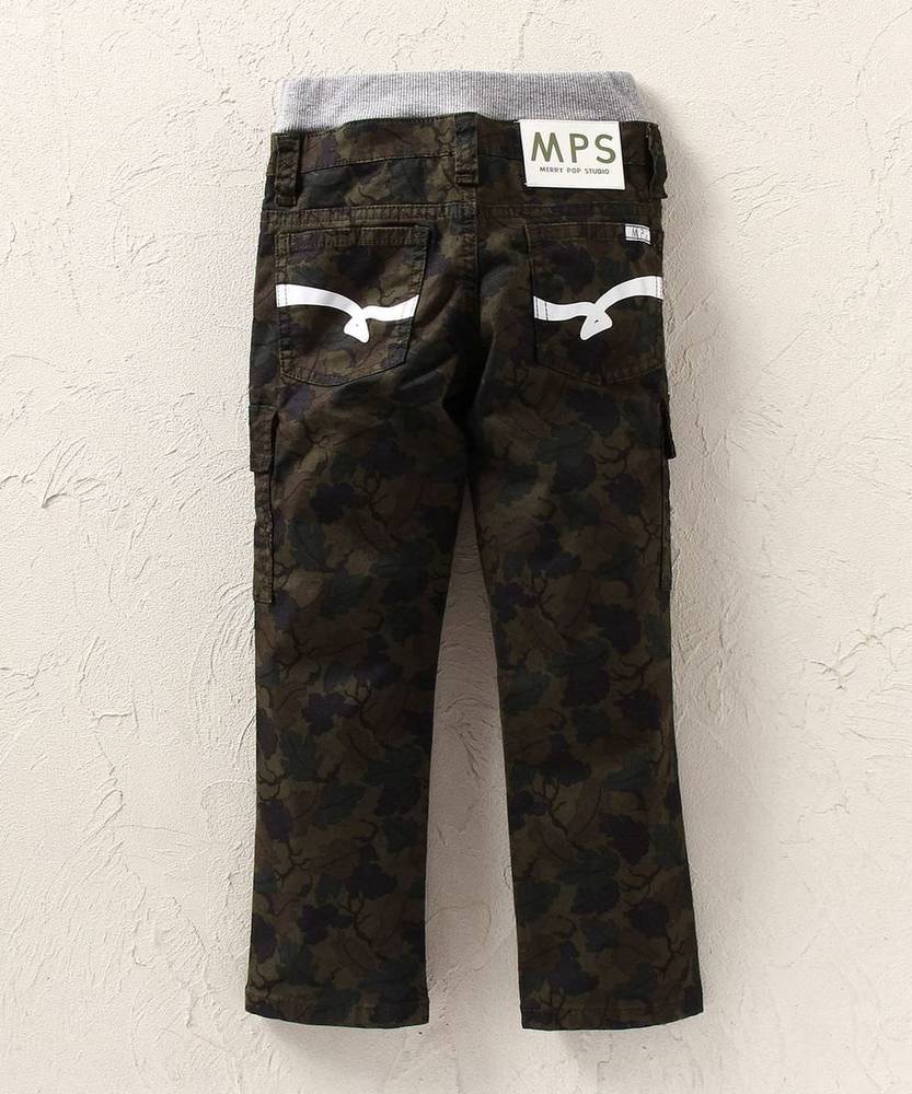 MPS 【WEB限定価格】 リーフカモフラペンキストレート キッズ オリーブ