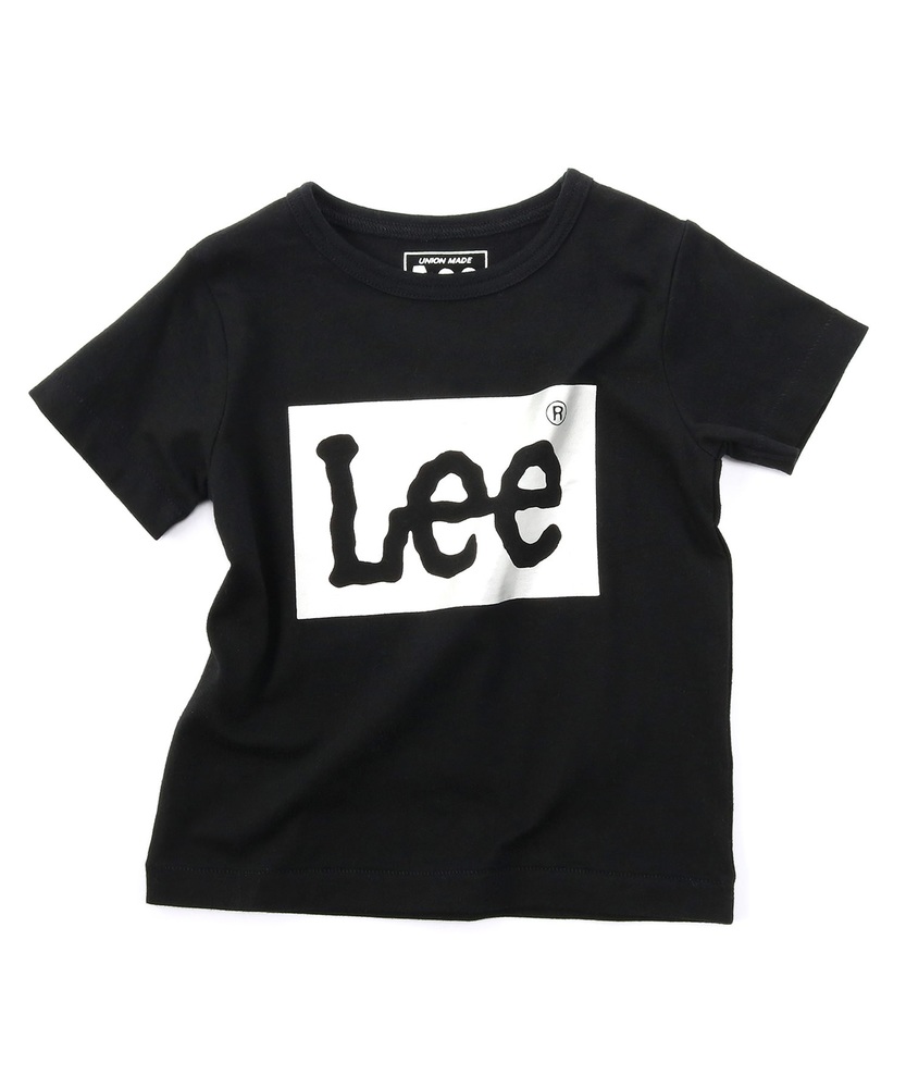 Lee 箔ロゴTシャツ キッズ ブラック