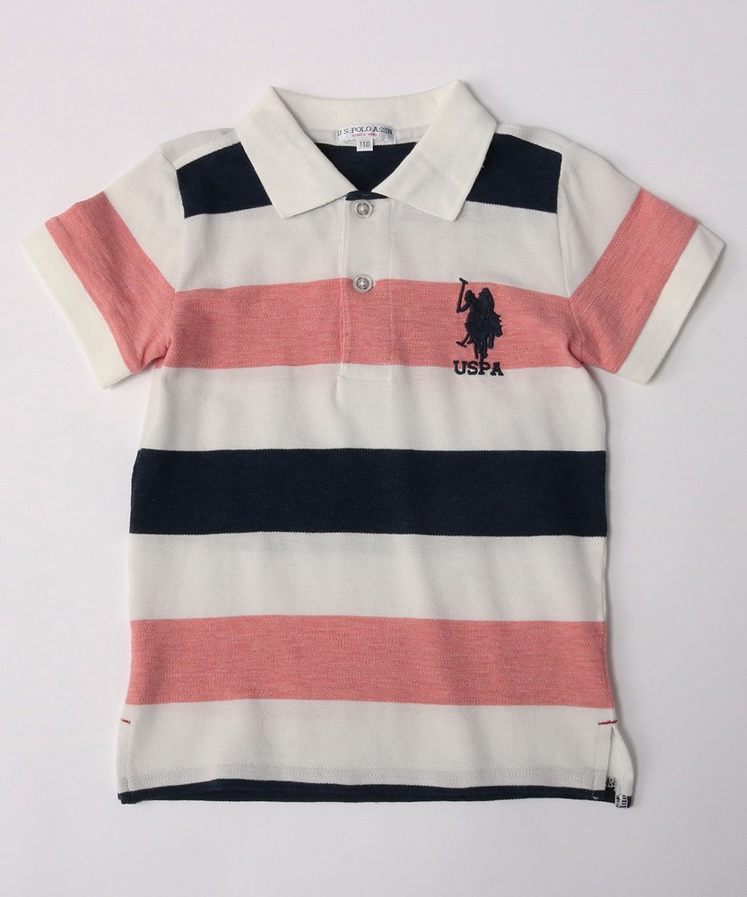 U.S.POLO ASSN ポロシャツ キッズ ピンク