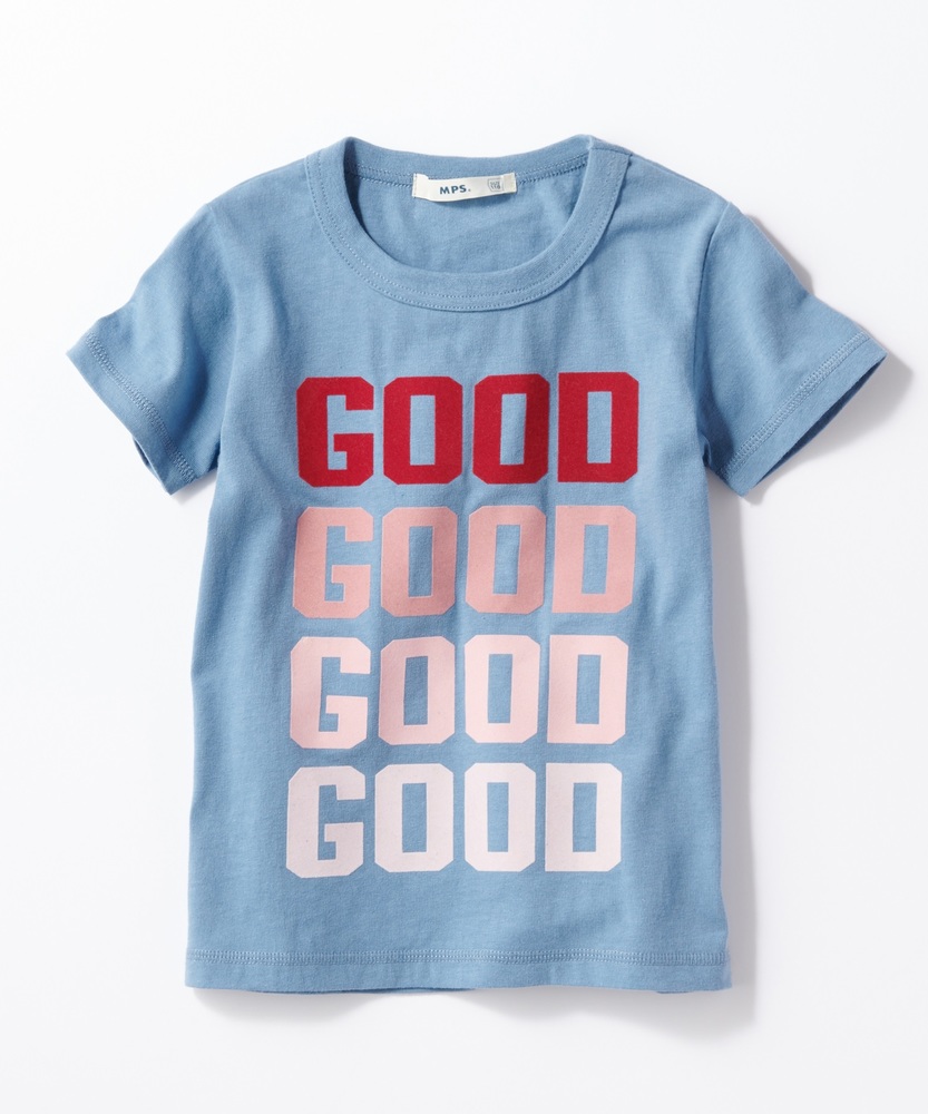 MPS フロッキーグラデプリントTシャツ キッズ ブルー