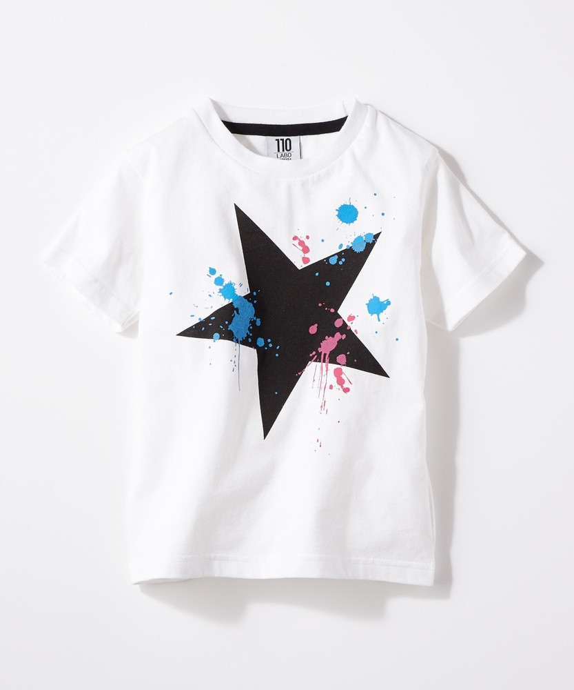 LAB スターロゴTシャツ キッズ オフシロ