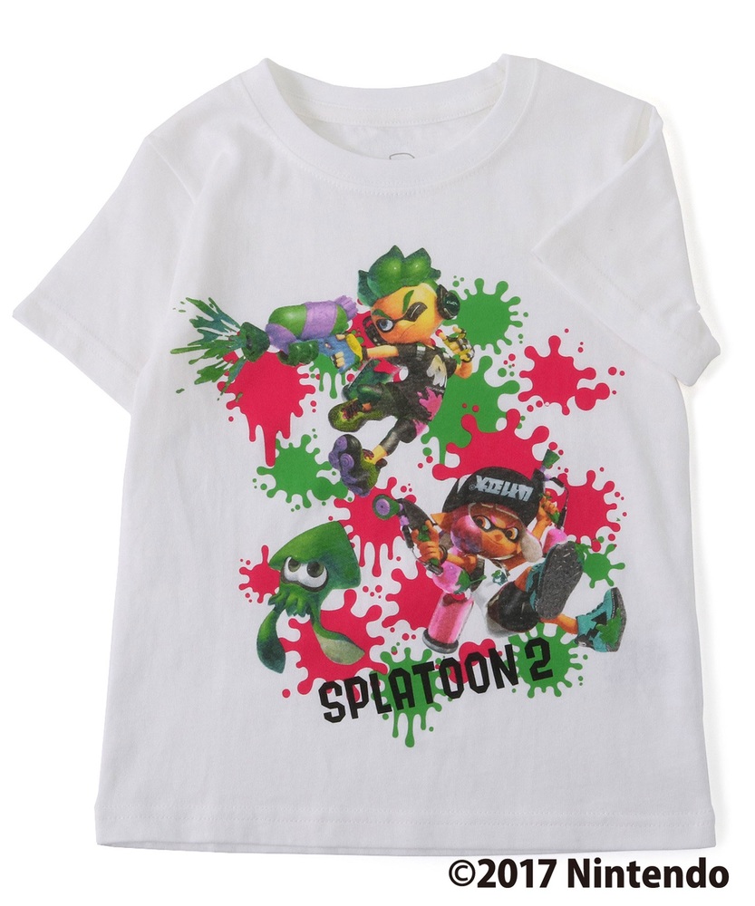 SPLATOON 【WEB限定】スプラトゥーン2Tシャツ キッズ オフシロ