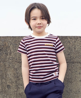 Dickies マルチボーダーTシャツ ホワイト