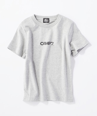 CAMP7 バックプリントTシャツ キッズ グレー