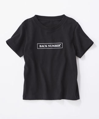 BACK NUMBER ボックスロゴTシャツ キッズ ブラック