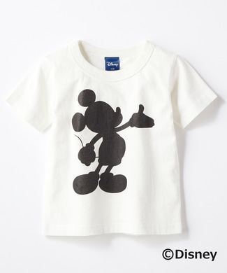 DISNEY シャドーシルエットTシャツ キッズ ホワイト