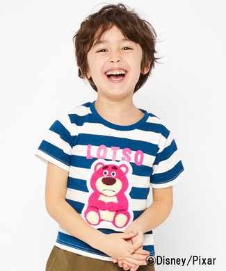 DISNEY プリントTシャツ(トイ・ストーリー) キッズ ホワイト*ネイビー