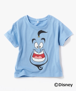 DISNEY キャラプリントTシャツ(ジーニー) キッズ ブルー