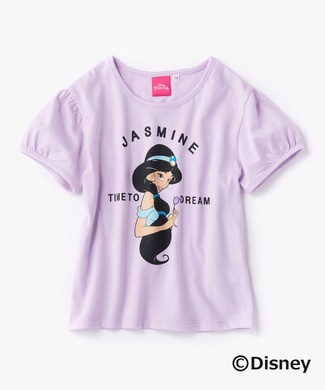 DISNEY キャラプリントTシャツ(ジャスミン) キッズ ライラック