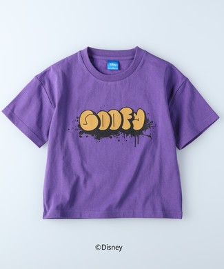 DISNEY ミッキー&フレンズ/プリントTシャツ パープル