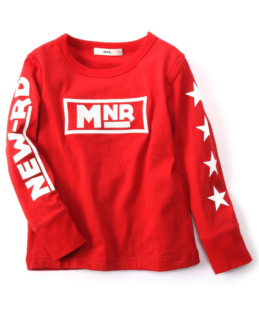 MPS 袖プリントロンT キッズ レッド