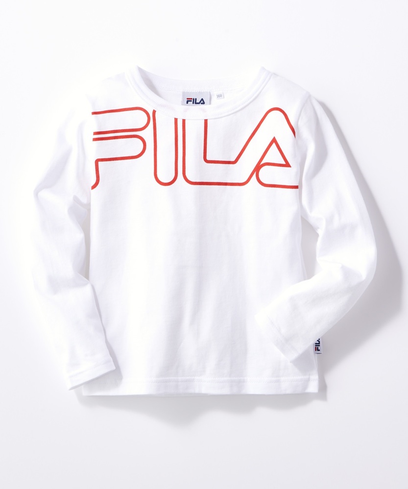 FILA デカロゴロンT(ジュニアサイズ160cm） キッズ オフシロ