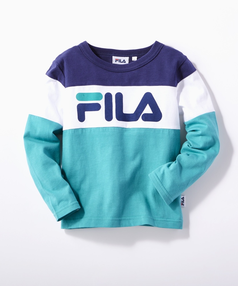 FILA 切り替えプリントロンT(ジュニアサイズ160cm) キッズ グリーン