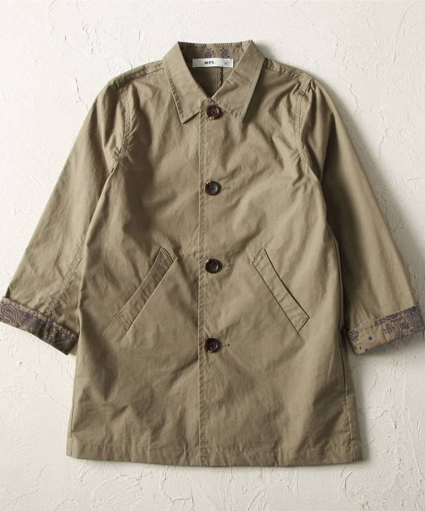 MPS 【WEB限定価格】ステンカラーコート キッズ カーキ