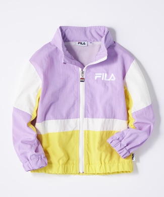 FILA 【FILA×TEGTEG cheered by Girls2】 配色切り替えナイロンジャケット キッズ ライラック