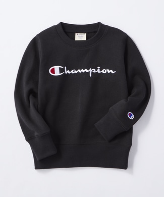 ＜ライトオン＞ Champion ロゴトレーナー ブラック