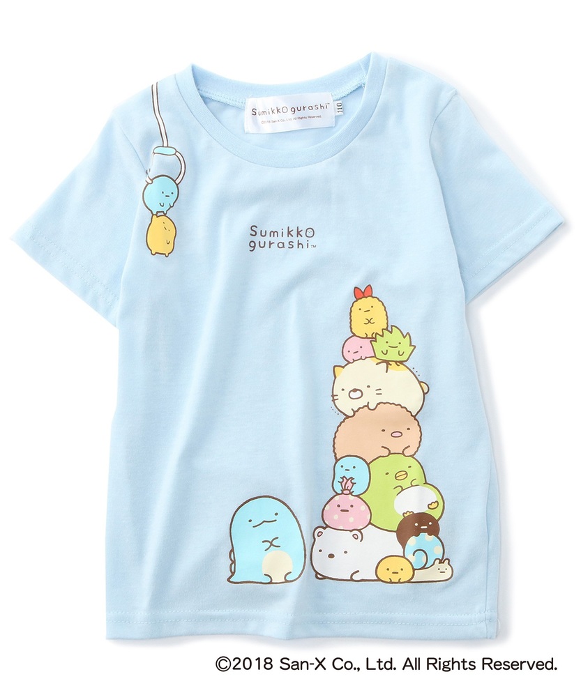 すみっコぐらし 集合Tシャツ キッズ サックス