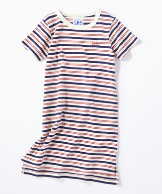 Lee チュニックTシャツ キッズ ホワイト*レッド
