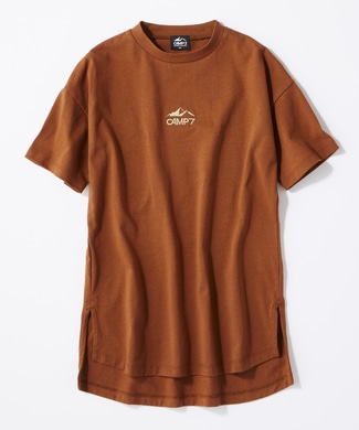 CAMP7 ドロップワンピース キッズ ダークベージュ