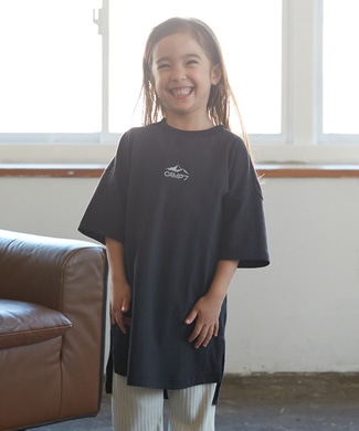 CAMP7 ドロップワンピース キッズ ブラック