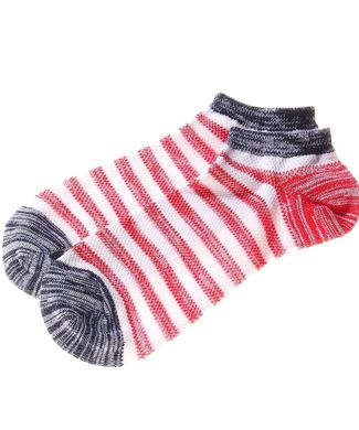 Right-on Basic DRYかすれソックス くるぶし丈 メンズ レッド