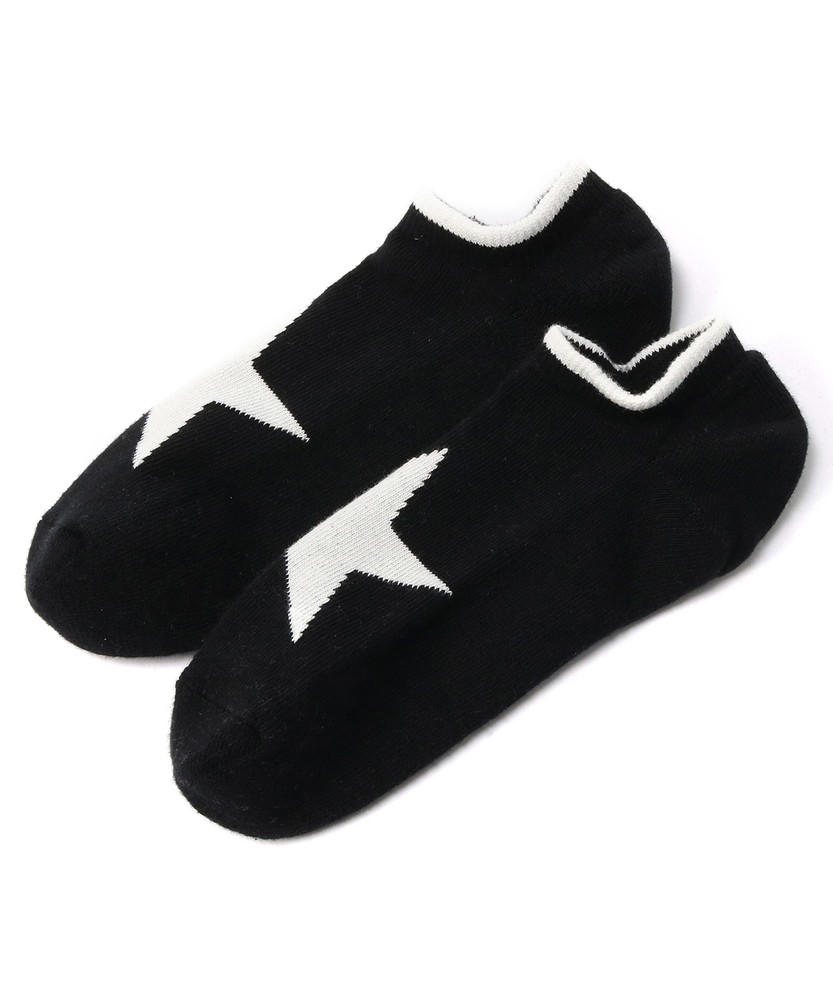 BASIC SOCKS ワンスターアンクルソックス メンズ ブラック