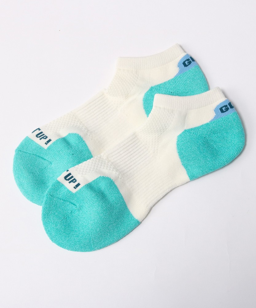 BASIC SOCKS 配色切り替えアンクル丈パイルソックス メンズ オフシロ