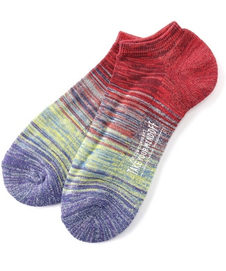 BASIC SOCKS ミックスニットソックス メンズ パープル*レッド