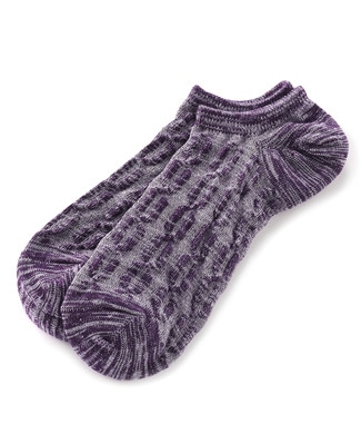 BASIC SOCKS フロートチェーンソックス メンズ パープル