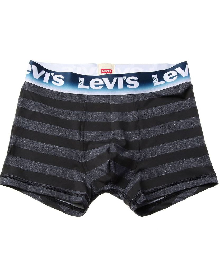 Levi's インクジェットボーダーボクサーパンツ メンズ ブラック