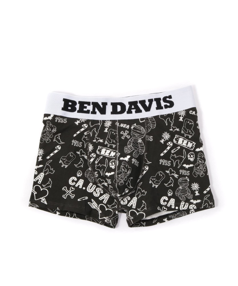 BEN DAVIS バンデージベア柄ボクサーブリーフ メンズ ブラック