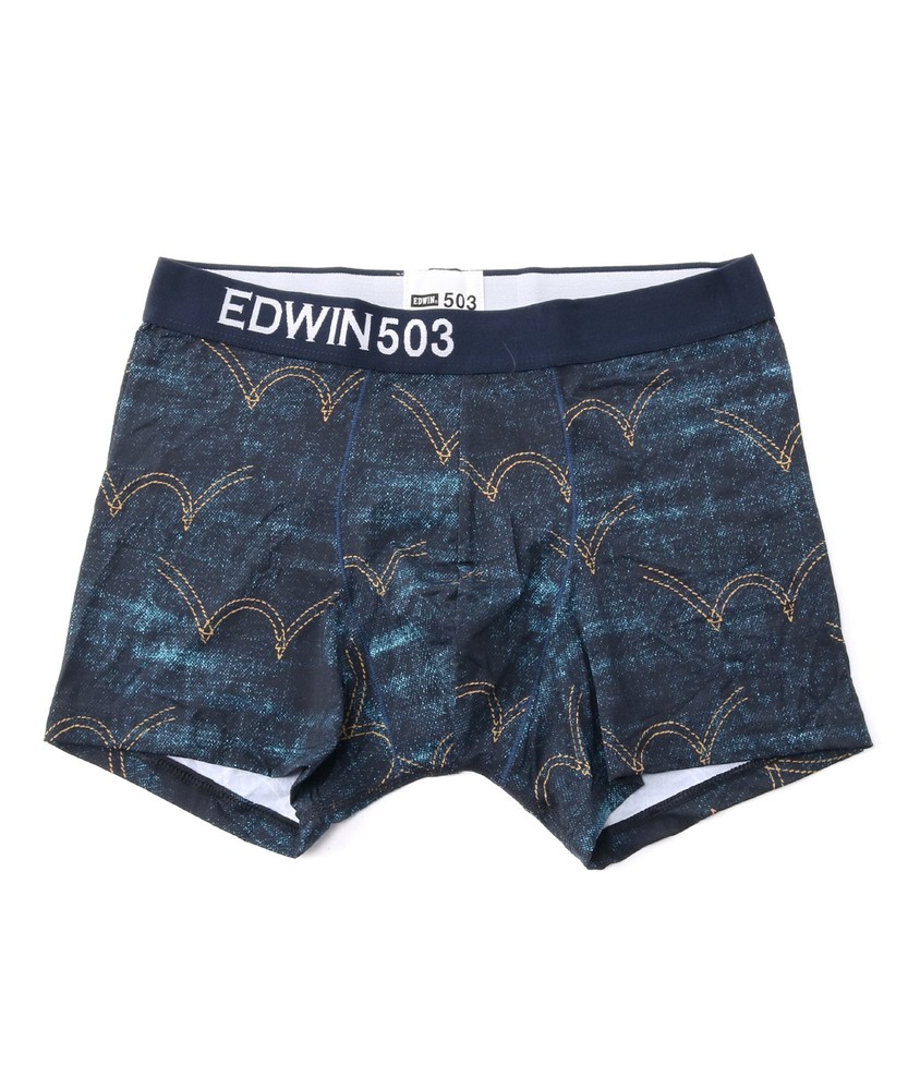 EDWIN デニムステッチアンダーウェア メンズ ネイビー