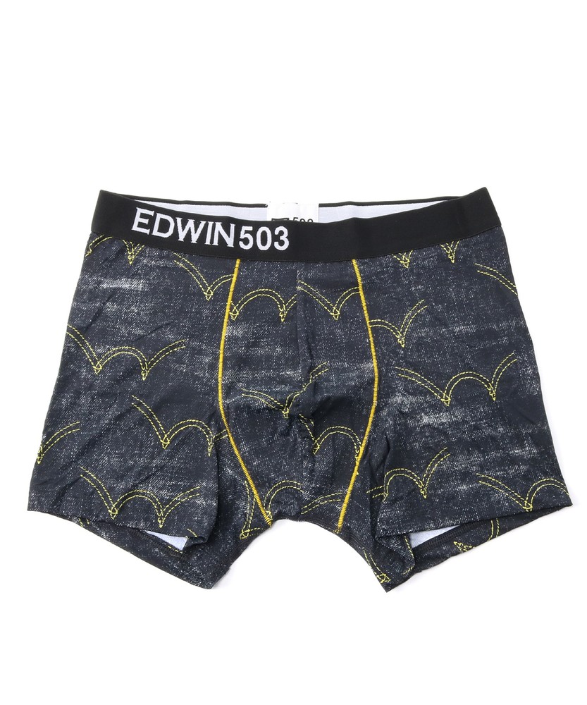 EDWIN デニムステッチアンダーウェア メンズ ブラック