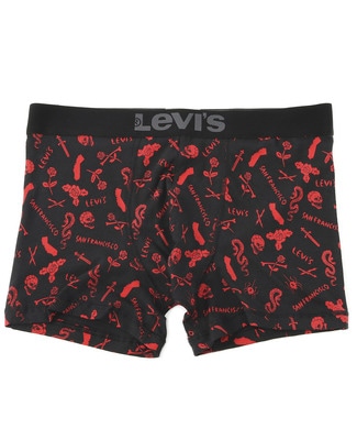 Levi's ローズプリントボクサーパンツ メンズ レッド