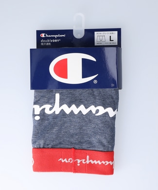 Champion スプリクトプリントボクサーブリーフ ネイビー