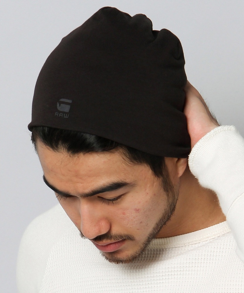 G-Star RAW ニットキャップ メンズ ブラック