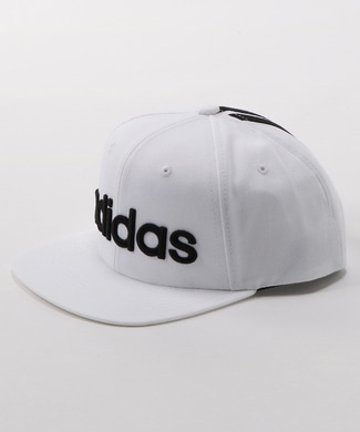 adidas 平ツバラインキャップ メンズ ホワイト