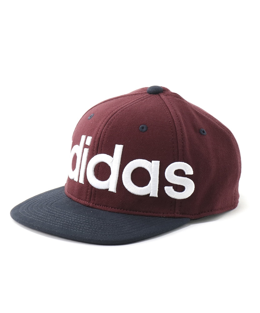 adidas フラットブリムキャップ メンズ ワイン