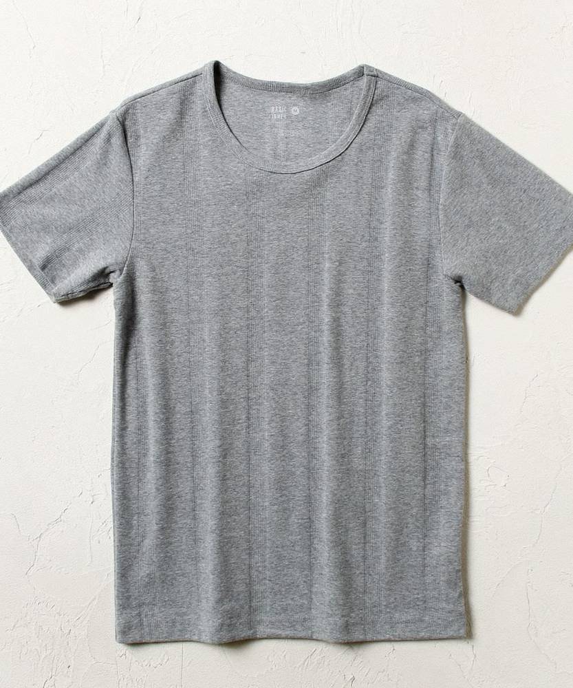 BASIC INNER ベアフライスクルーネックTシャツ メンズ グレー