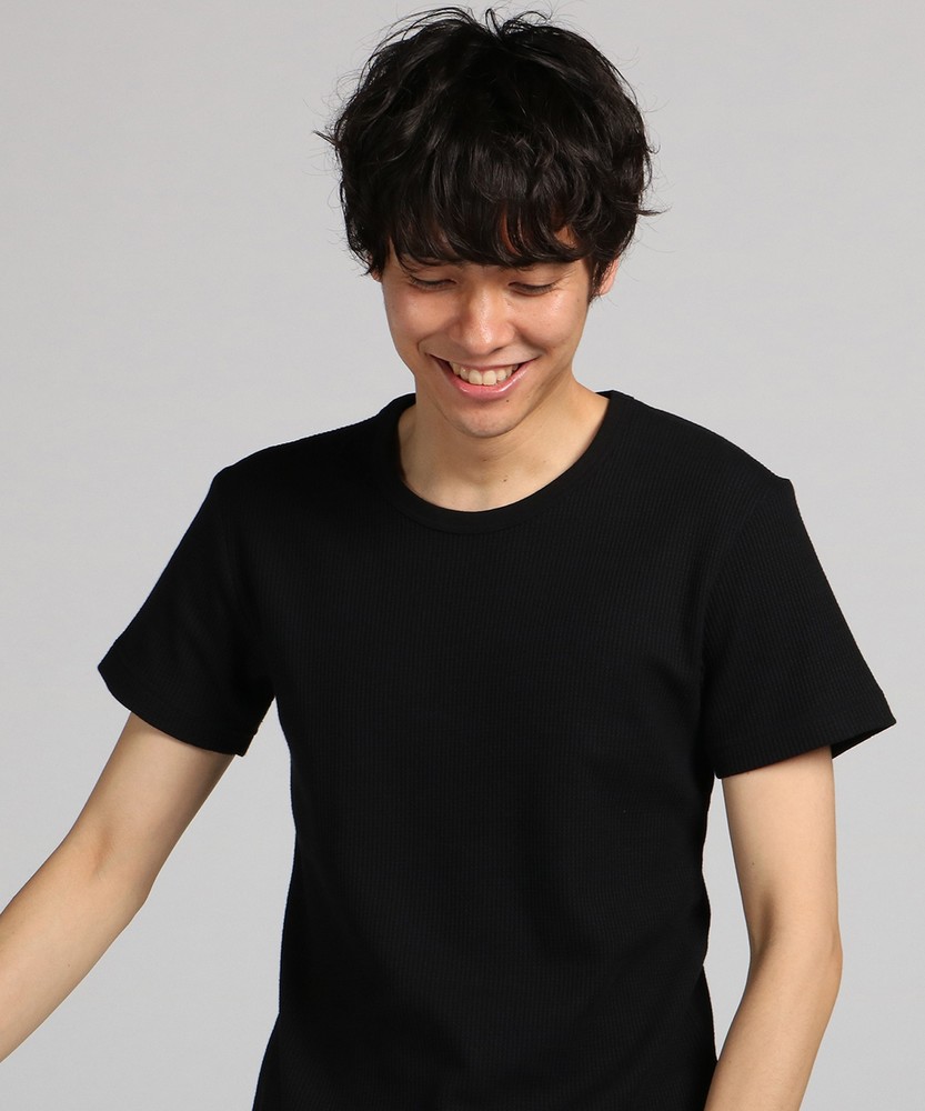 BASIC INNER クルーネックTシャツ メンズ ブラック