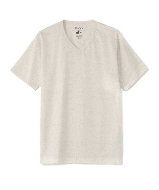 ＜ライトオン＞ HANES VネックTシャツ メンズ キナリ
