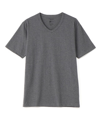 ＜ライトオン＞ HANES VネックTシャツ メンズ ダークグレー