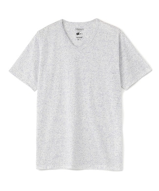 ＜ライトオン＞ HANES VネックTシャツ メンズ ブルー＊ホワイト