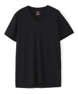 Levi's COOLMAXメッシュ VネックTシャツ メンズ ブラック