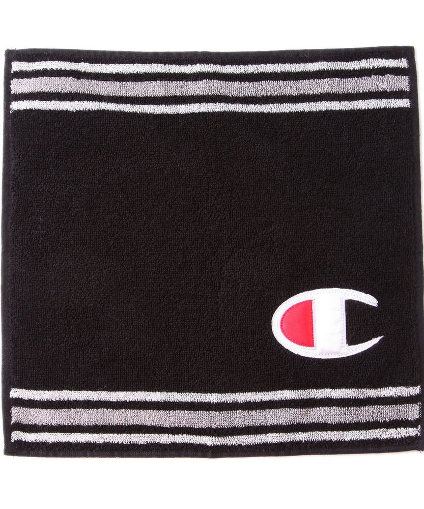 Champion ビッグロゴハンドタオル メンズ ブラック